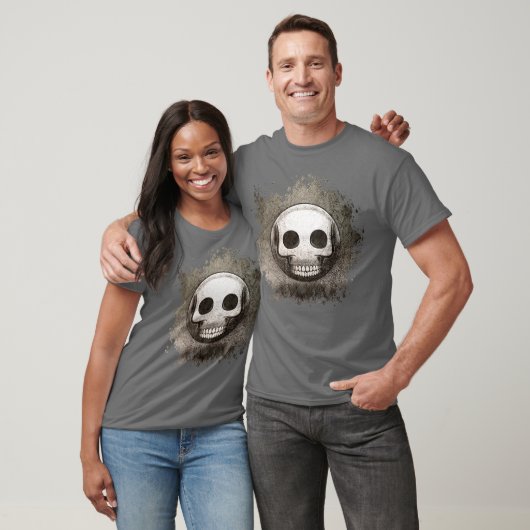 T-shirt Emoji Skullmoji Vintage (Unisex)