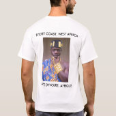 T-Shirt, "En Afrique 11/11/2008 # 1" T-shirt (Achterkant)