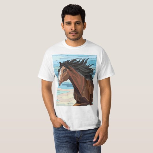 T-shirt en nieuwe afvoer (Voorkant volledig)