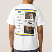 T-shirt — En svensk tiger (Achterkant)