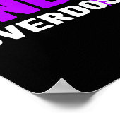 T-shirt 'End Overdose' - Verslaving bewustzijn Poster (Hoek)