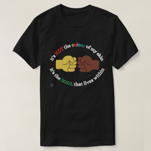 T-shirt "END RACISM" (Design voorkant)