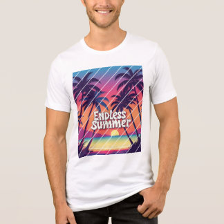T-shirt Endless Summer retro-stijl strand