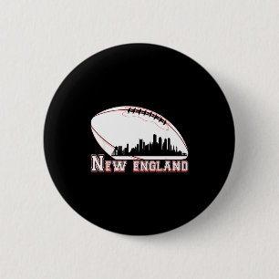 T-shirt Engeland Stad Silhouet Ronde Button 5,7 Cm