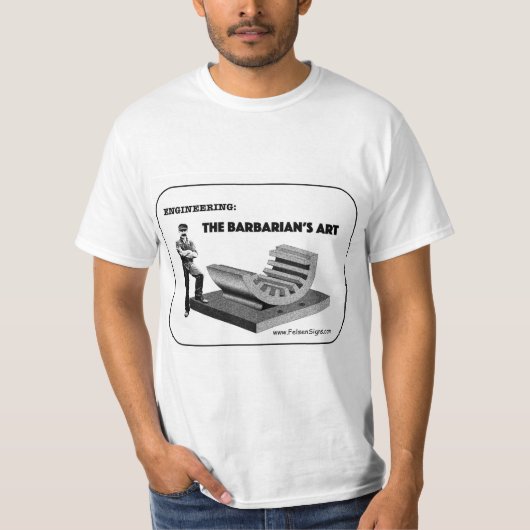 T-shirt - "Engineering - De kunst van de barbaar" (Voorkant)