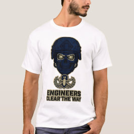 T-shirt 'Engineers Clear The Way Skull Helmet Tee'