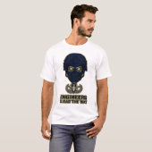 T-shirt 'Engineers Clear The Way Skull Helmet Tee' (Voorkant volledig)