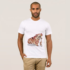 T-Shirt English Bull Dog - Voeg toe wat je graag w