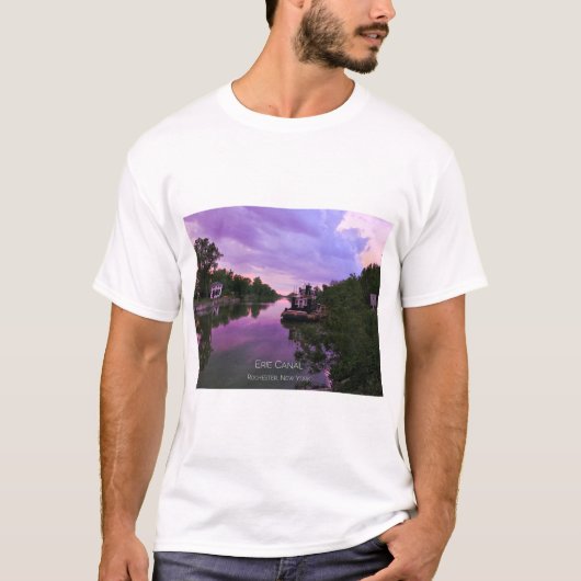 T-Shirt - Erie Canal at Sunset (Voorkant)