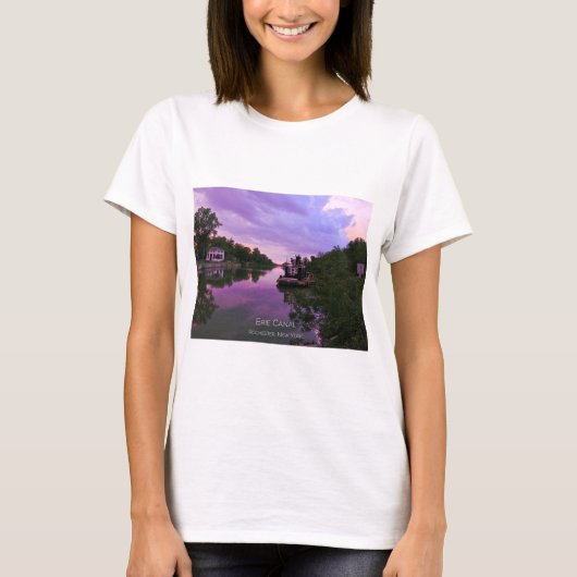 T-Shirt - Erie Canal op Sunset (Voorkant)