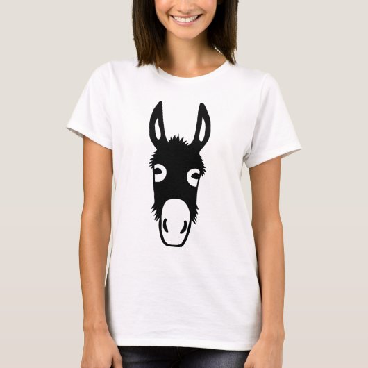 T-shirt esel donkey jackass burro (Voorkant)