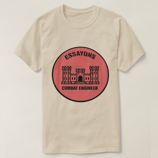 T-shirt Essayons Combat Engineer Badge Tee (Design voorkant)