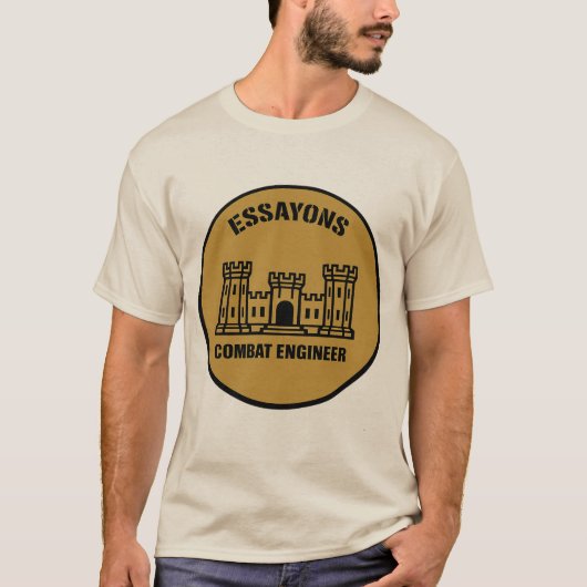 T-shirt Essayons Combat Engineer Badge Tee (Voorkant)