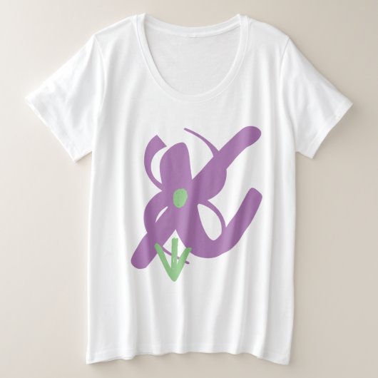 T-SHIRT EXTRA MAAT VROUWEN KUNST&ONTWERP (Design voorkant)