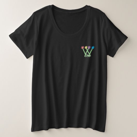 T-SHIRT EXTRA MAAT VROUWEN KUNST&ONTWERP (Design voorkant)