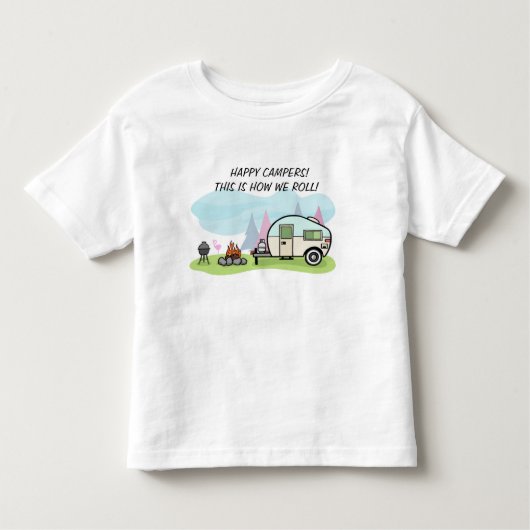 T SHIRT FAMILIE BIJPASSENDE T-SHIRTS CAMPING BOYS (Voorkant)