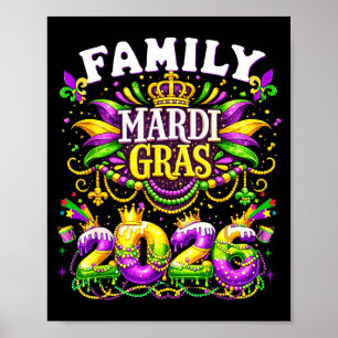 T-shirt Familie Mardi Gras Maakt Herinneringen Poster