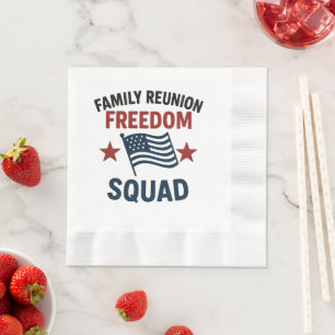 T-Shirt Familie Reünie Freedom Squad – USA Patriot Servet