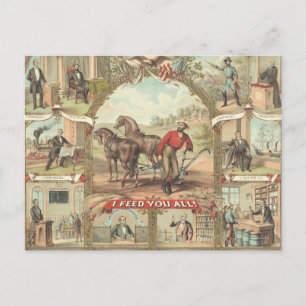 T-SHIRT Farmer Slogan Briefkaart