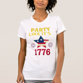 T-shirt 'Feest als het 1776 is'