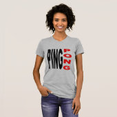 T-shirt Femme jersey fin PING PONG (Voorkant volledig)