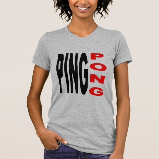 T-shirt Femme jersey fin PING PONG (Voorkant)