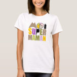 T-Shirt Femme - Logo Moi Super Mama Nature<br><div class="desc">Dit T-shirt met een natuurlijk kleurenlogo is comfortabel en ongedwongen.</div>