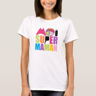 T-Shirt Femme - Logo Moi Super Mama Rose