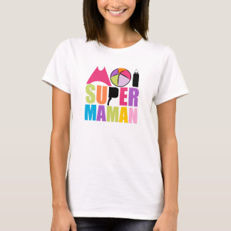 T-Shirt Femme - Logo Moi Super Mama Rose