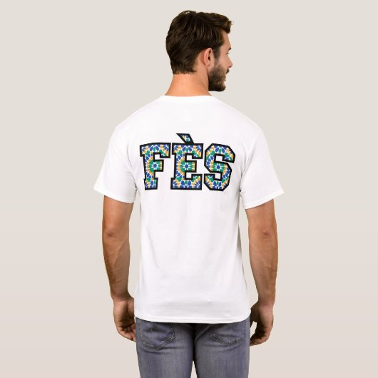 T-shirt Fès Marokko (Achterkant volledig)