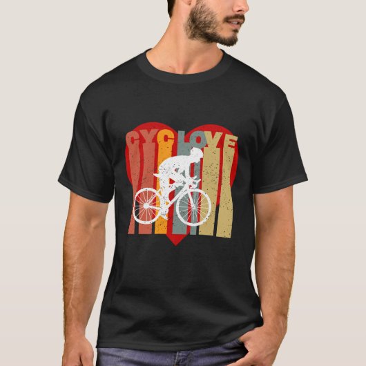 T-shirt fiets gepassioneerd (Voorkant)