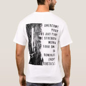 T-shirt fietsen domineren mentale obstakels (Achterkant)