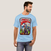 T-shirt 'Fighting American' jaren 50 (Voorkant volledig)
