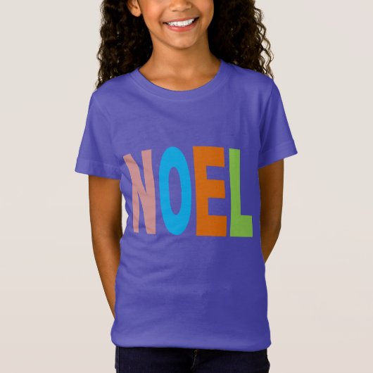 T-shirt fijn tricot paarse NOEL Design (Voorkant)