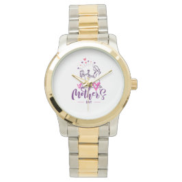 T-shirt Fijne Moederdag Meisje  Horloge