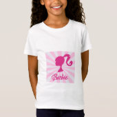 T-shirt Fille Barbie Silhouette Roos – Stijl (Voorkant)