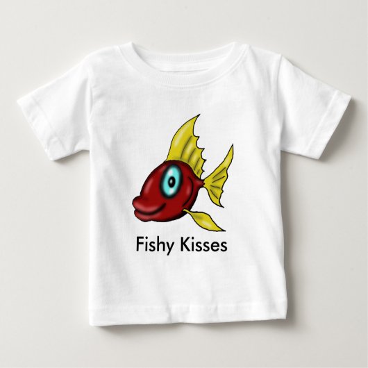 T-shirt Fishy Kisses Baby (Voorkant)