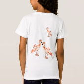 T-Shirt: Flamingo's van meisjes T-shirt (Achterkant)