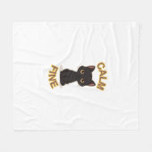 T-Shirt Fleece Deken (Voorkant (Horizontaal))