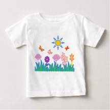 T shirt flores mariposas sol naturaleza Camiceta