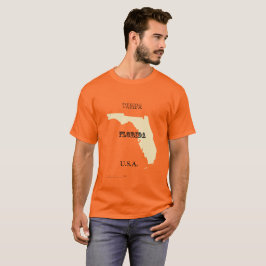 T-shirt - Florida Map met City