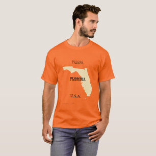 T-shirt - Florida Map met City