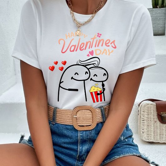 T-shirt Flork meme happy valentine's day