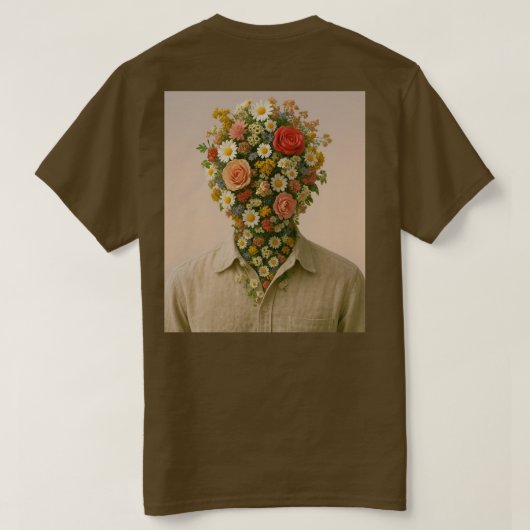 T-shirt Flower Head (Design achterkant)