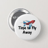 T-SHIRT Fly Away Ronde Button 5,7 Cm (Voorkant /achterkant)