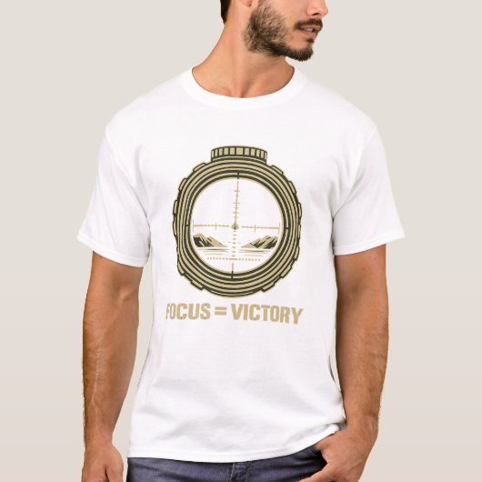 T-shirt Focus = Victory Tactisch richtschoon (Voorkant)