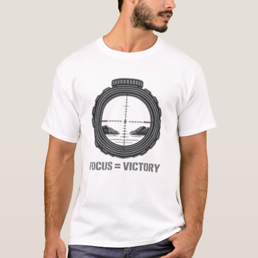 T-shirt Focus = Victory Tactische Scope (Voorkant)