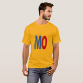 T-shirt foncé jaune MISSOURI VOETBAL (Voorkant volledig)