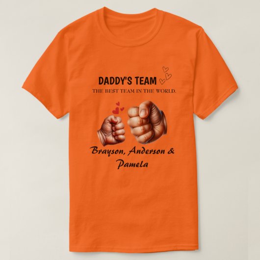T-shirt for dad, daddy's team, father's day (Design voorkant)