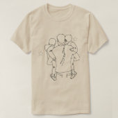T-shirt for dad with father and son silhouette (Design voorkant)